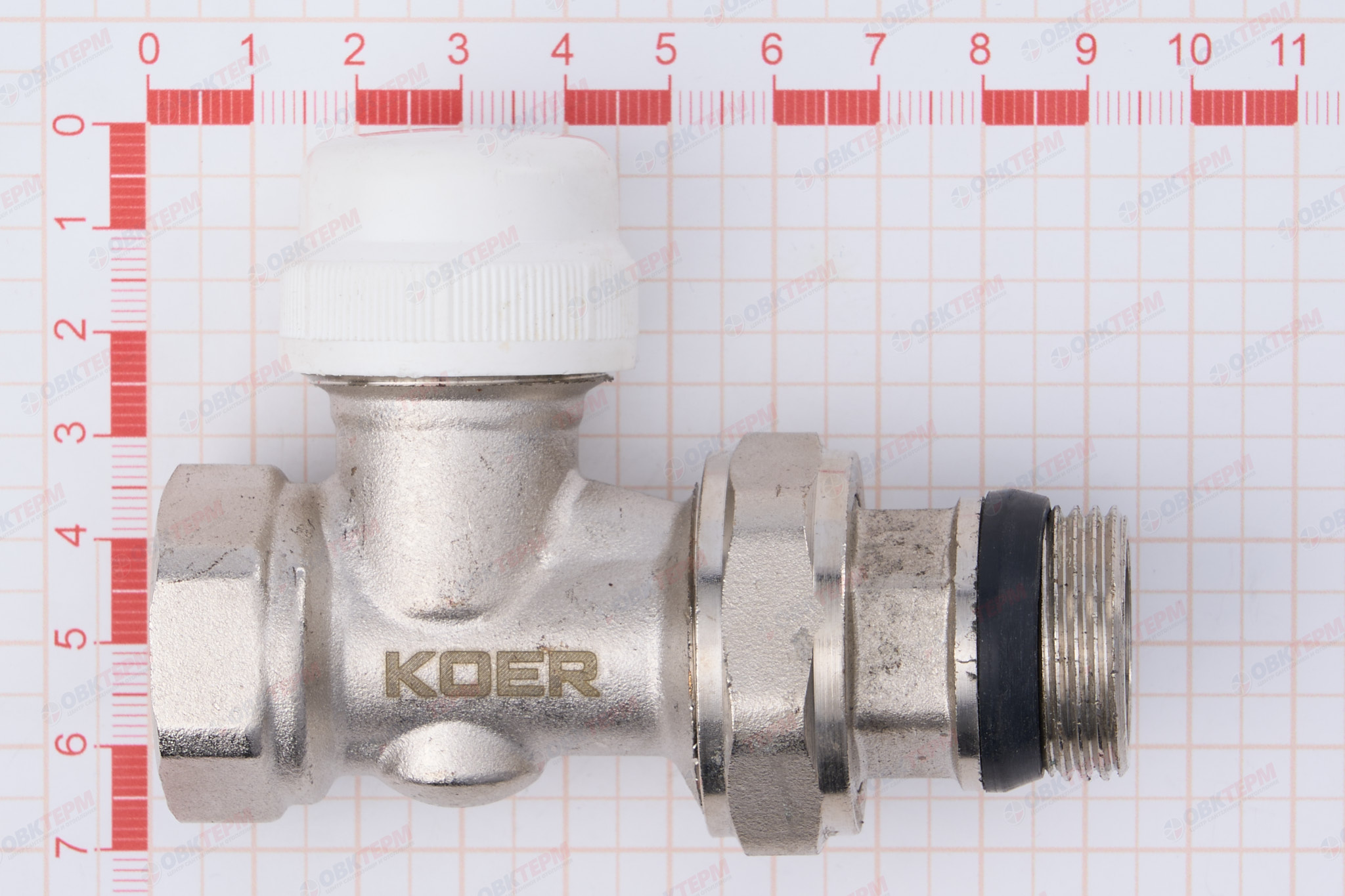 Кран термостатический KOER  3/4" прямой KR.923-GI - миниатюра №7