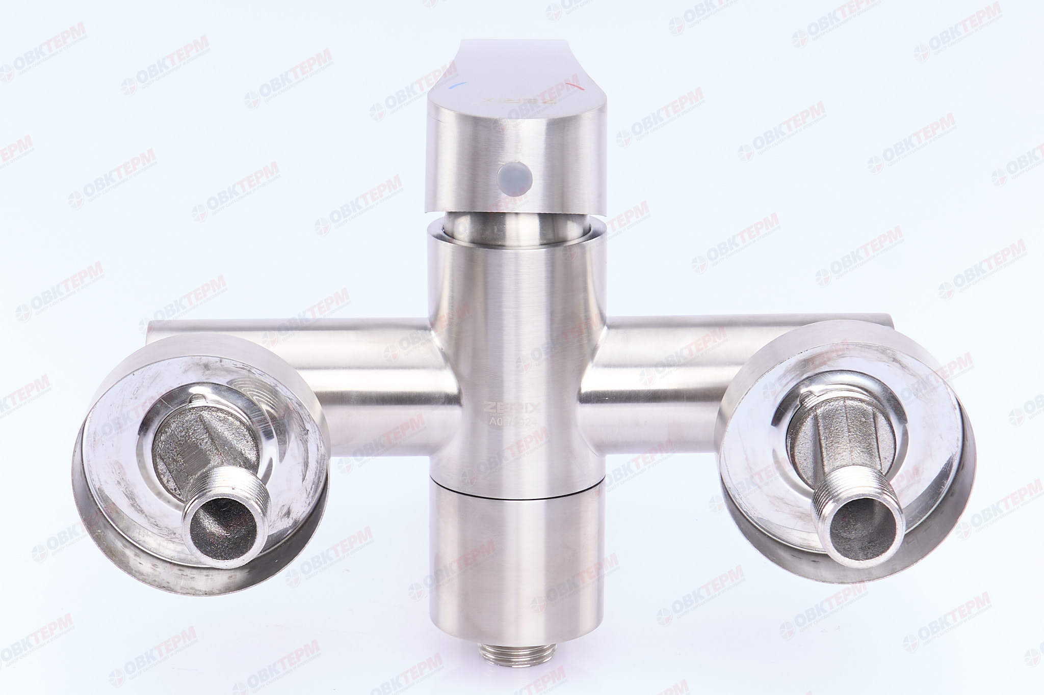 Смеситель д/ванны нерж/сталь ZERIX JAX-009 (EURO) корот.  8 шт/ящ - миниатюра №6