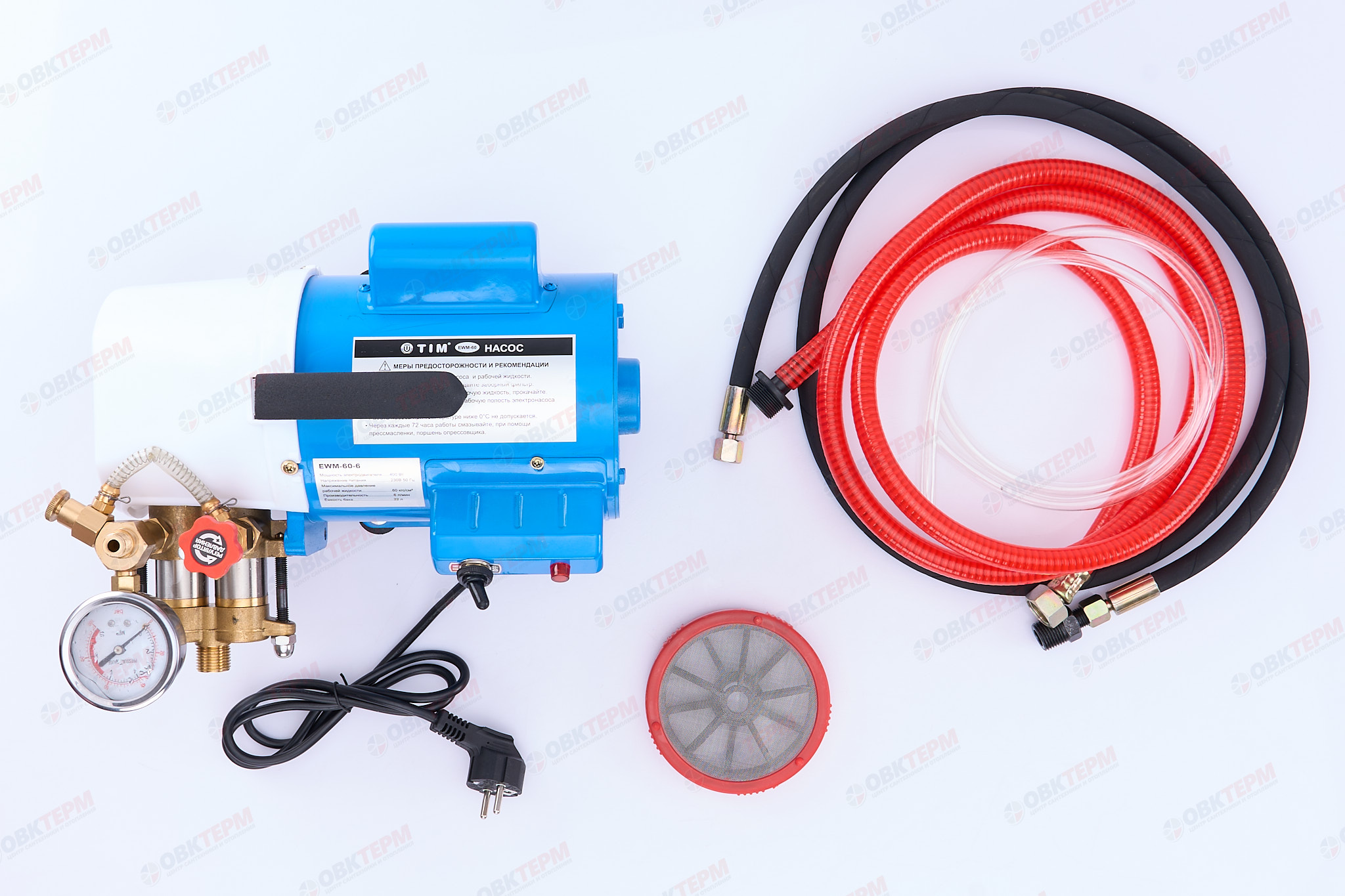 Опрессовыватель электрический (400Вт, 6л/мин, 6МПа)       TIM  EWM-60-6 - миниатюра №6