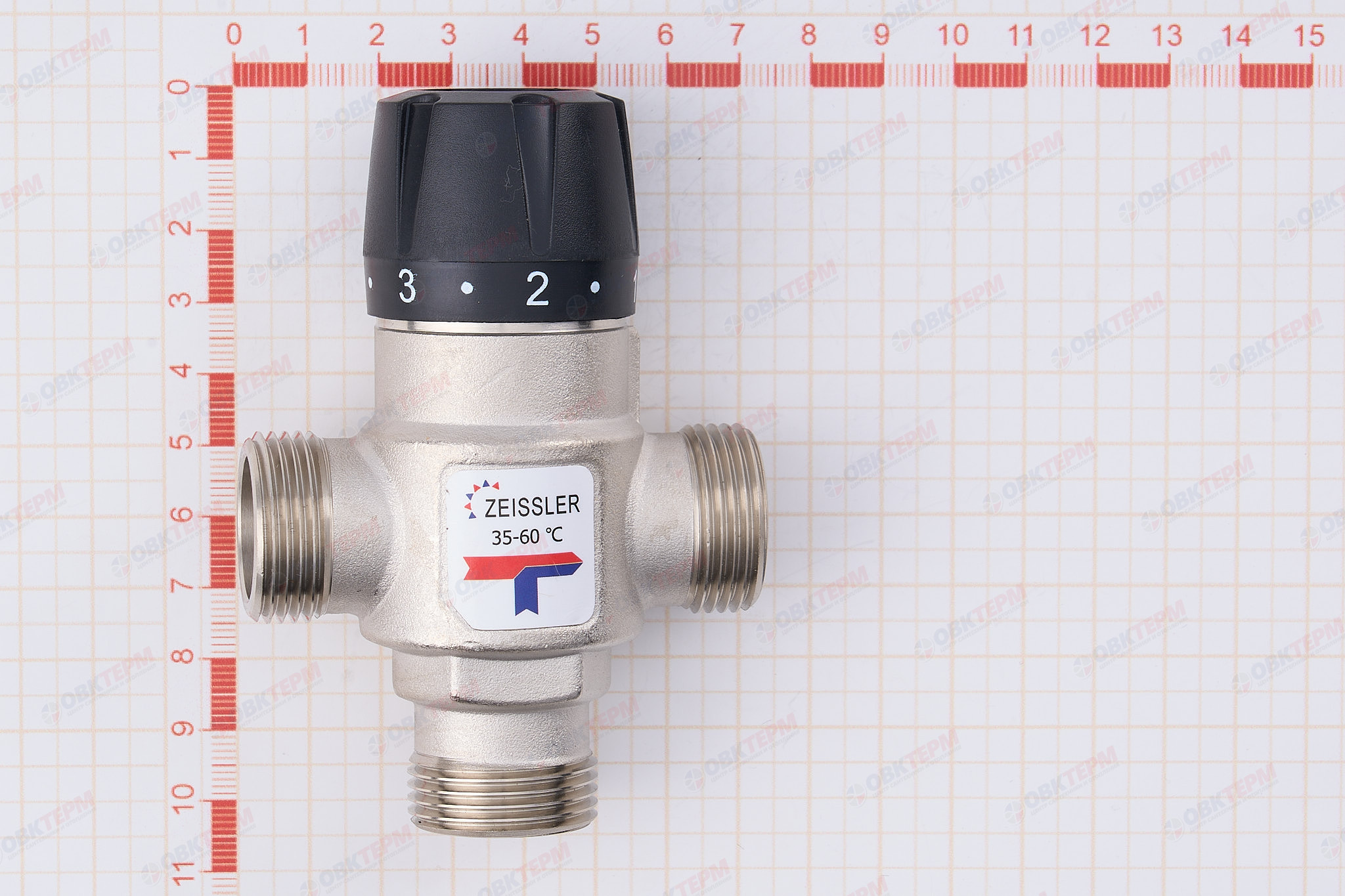 Термостатич. смес. клапан  3/4" НР 35-60°С KV 1,6 TIM     (30/1шт) - миниатюра №7