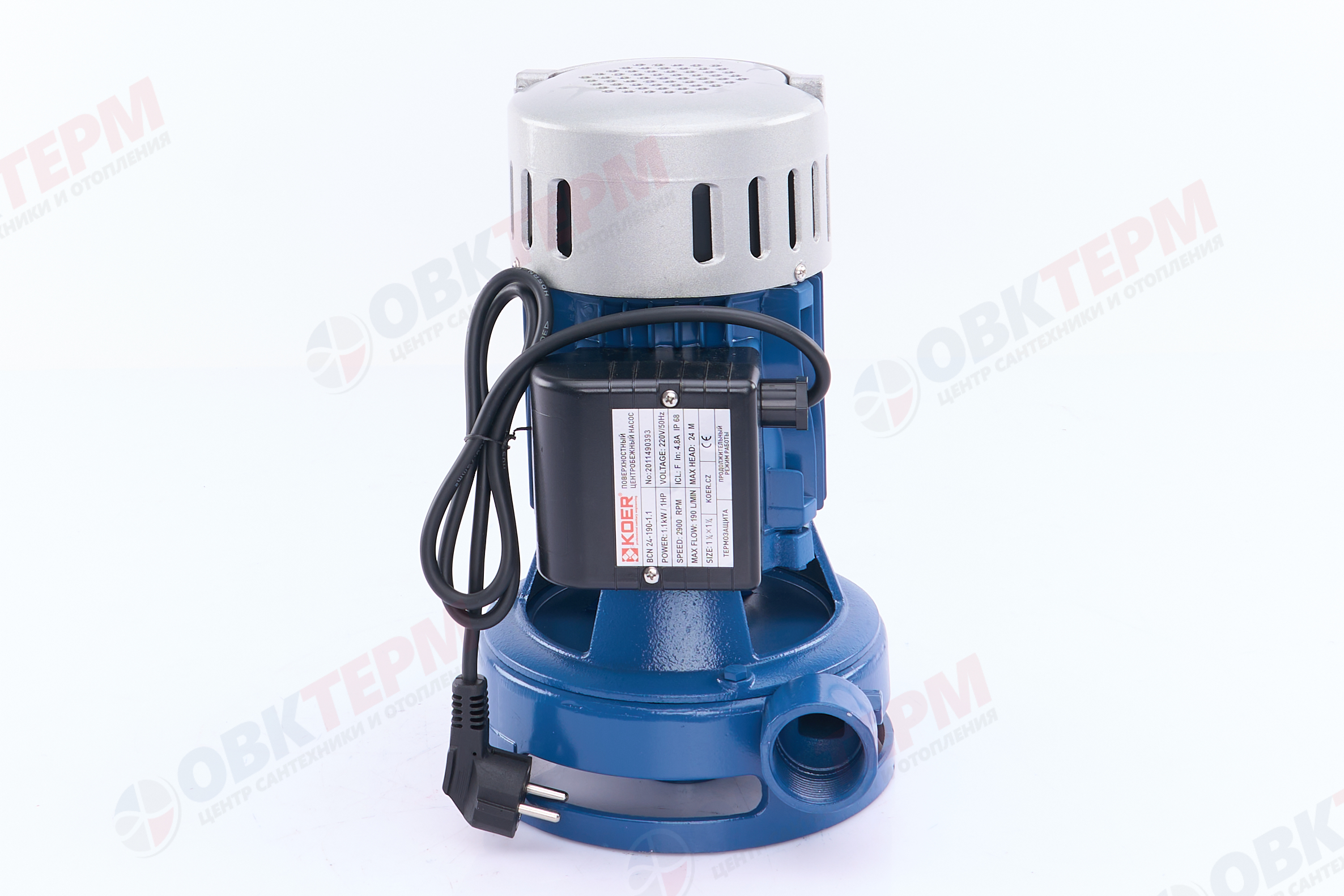 Насос центробежный  BCN 24-190-1.1 NEW  KOER вертикальный  (БЦ-2)  (1.1кВт/190л.м./24м.) - Изображение №3