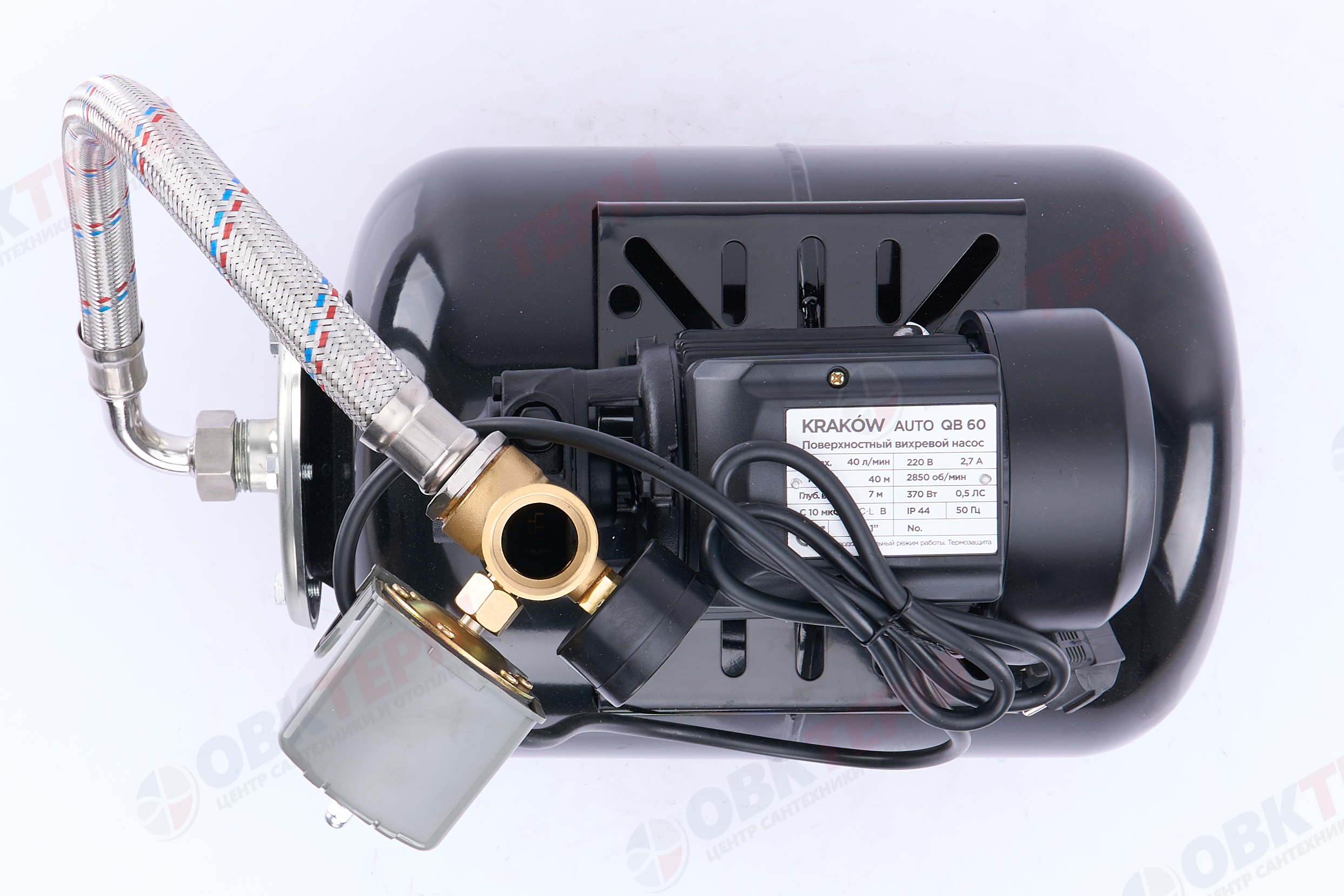 Станция насосная  KRAKOW  AUTO QB60    (0,37кВт/35л.м./30м) - миниатюра №6