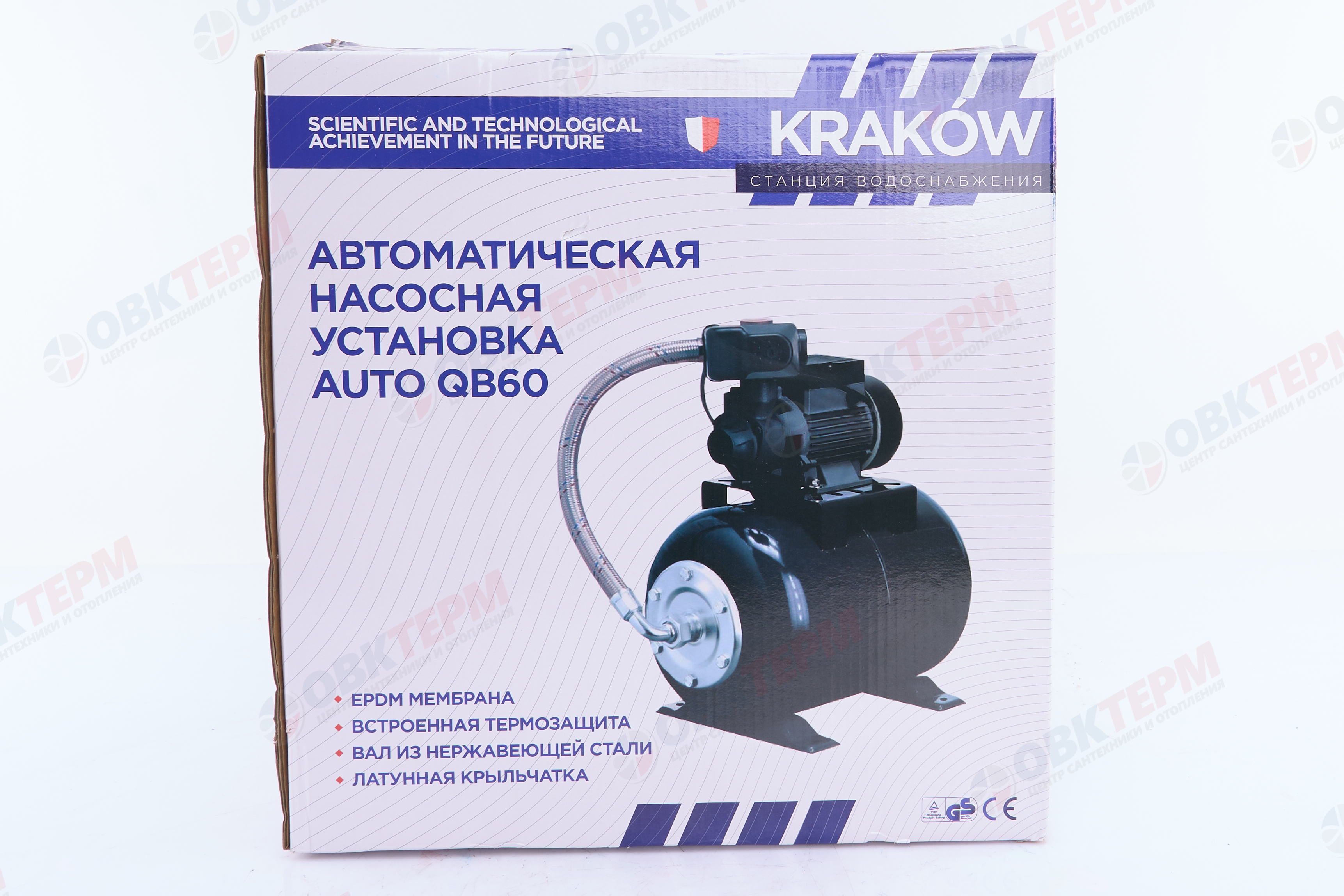 Станция насосная  KRAKOW  AUTO QB60    (0,37кВт/35л.м./30м) - миниатюра №8