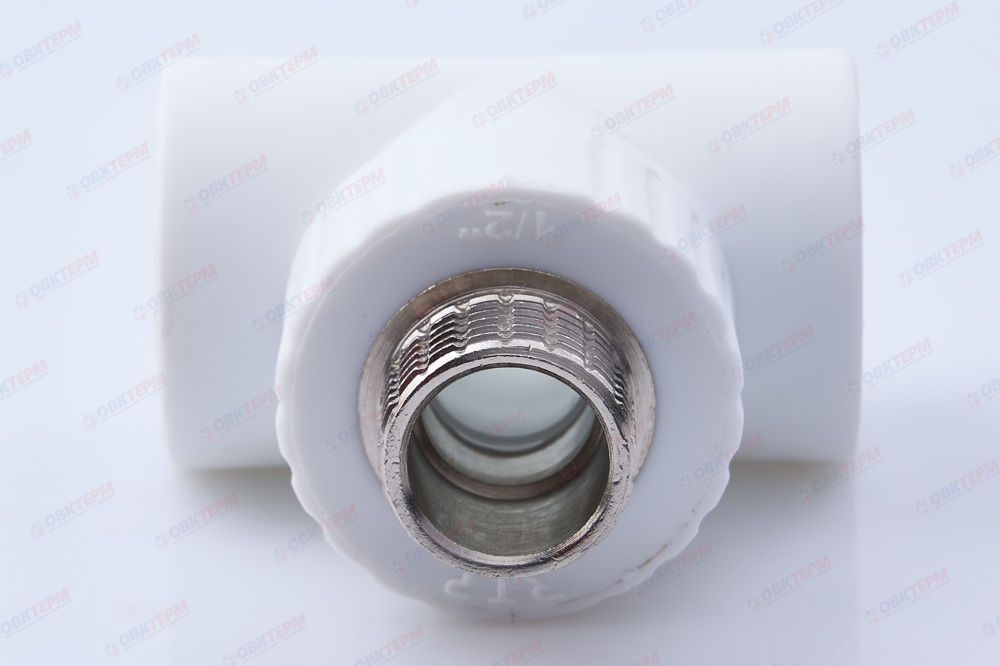 Тройник с МРН 25 * 1/2" * 25    БЕЛЫЙ PP-R   (RTP)     (80/20) - Изображение №3