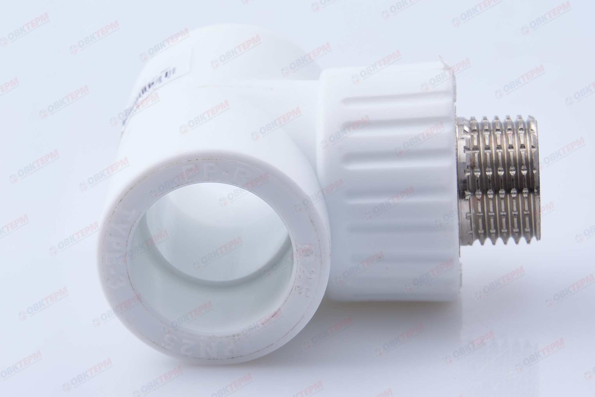 Тройник с МРН 25 * 1/2" * 25    БЕЛЫЙ PP-R   (RTP)     (80/20) - Изображение №4