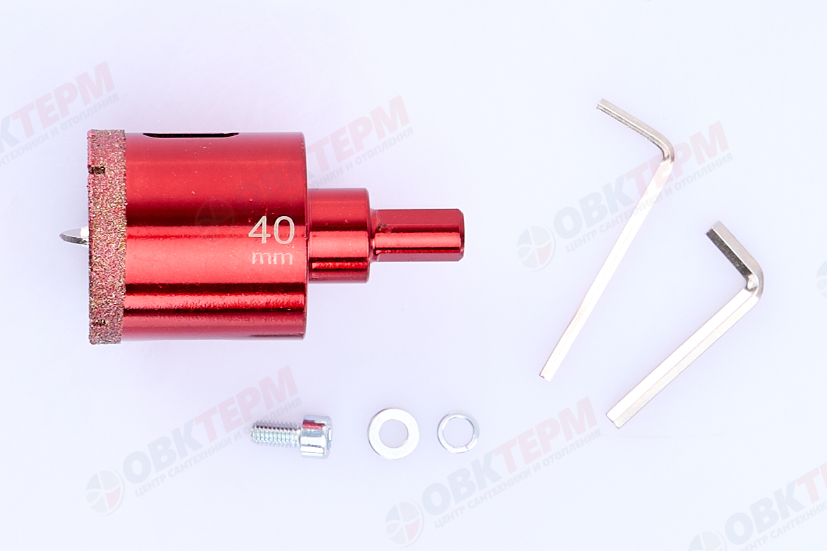 Коронка алмазная по керамограниту и мрамору с напр.сверлом 40 мм Hardcore - миниатюра №6