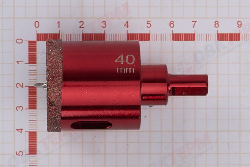 Коронка алмазная по керамограниту и мрамору с напр.сверлом 40 мм Hardcore - миниатюра №7