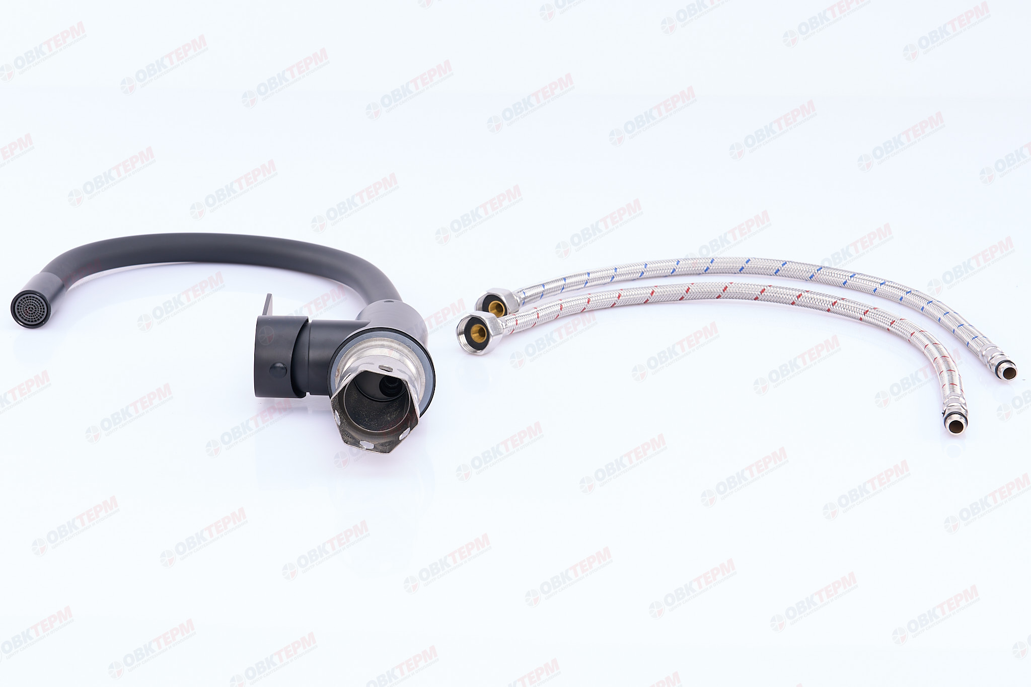 Смеситель д/кухни нерж/сталь ZERIX DAX-011 BLACK REFL.BLACK 10 шт/ящ - миниатюра №3