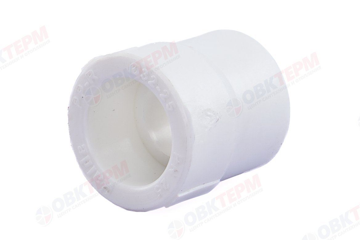 Муфта переход.  ВВ  32*25   БЕЛАЯ PP-R   (KALDE)    (400) - Изображение №3