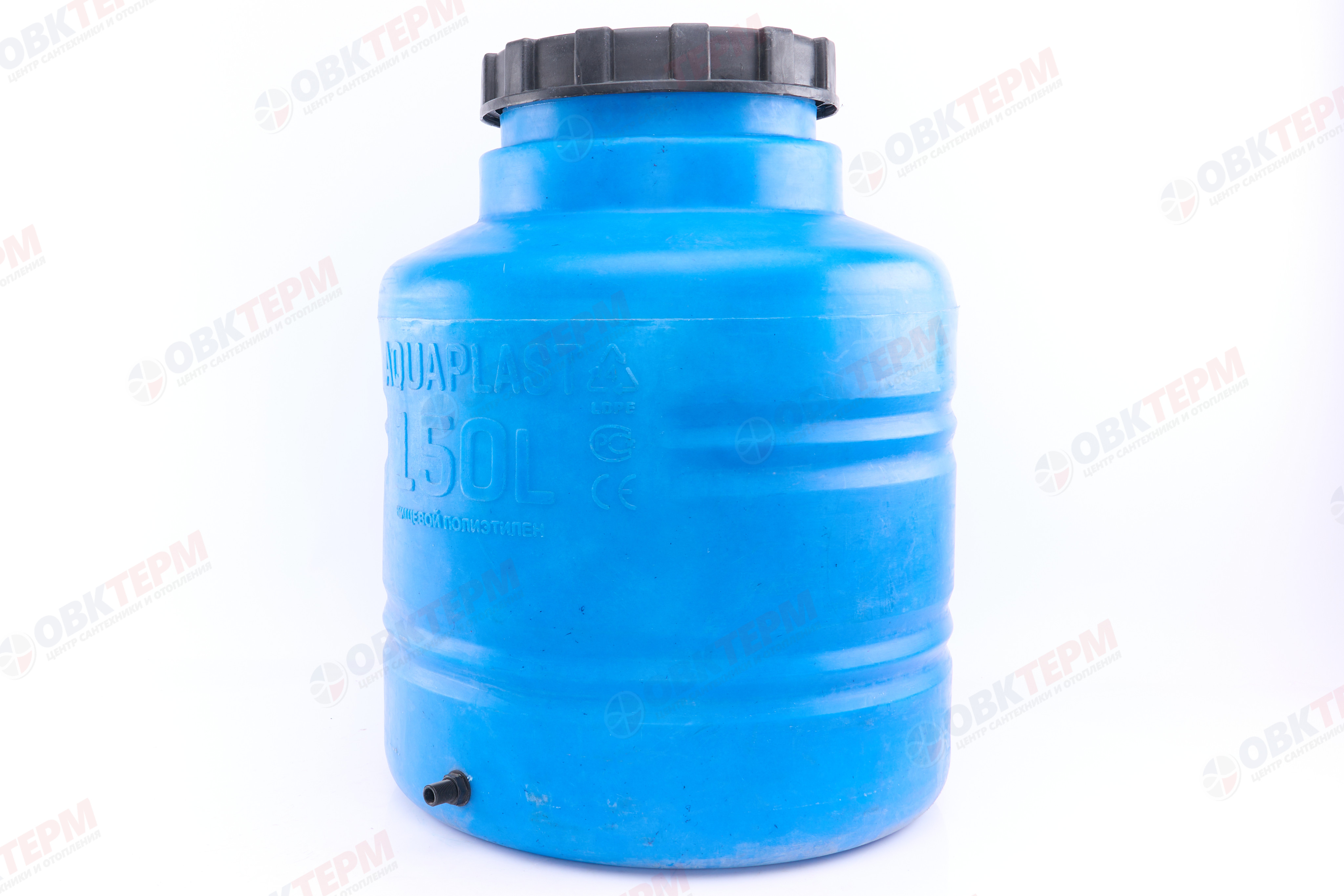 Емкость  АКВАПЛАСТ       150л   вертикальная  Синяя  (в75*д65) - Изображение №2