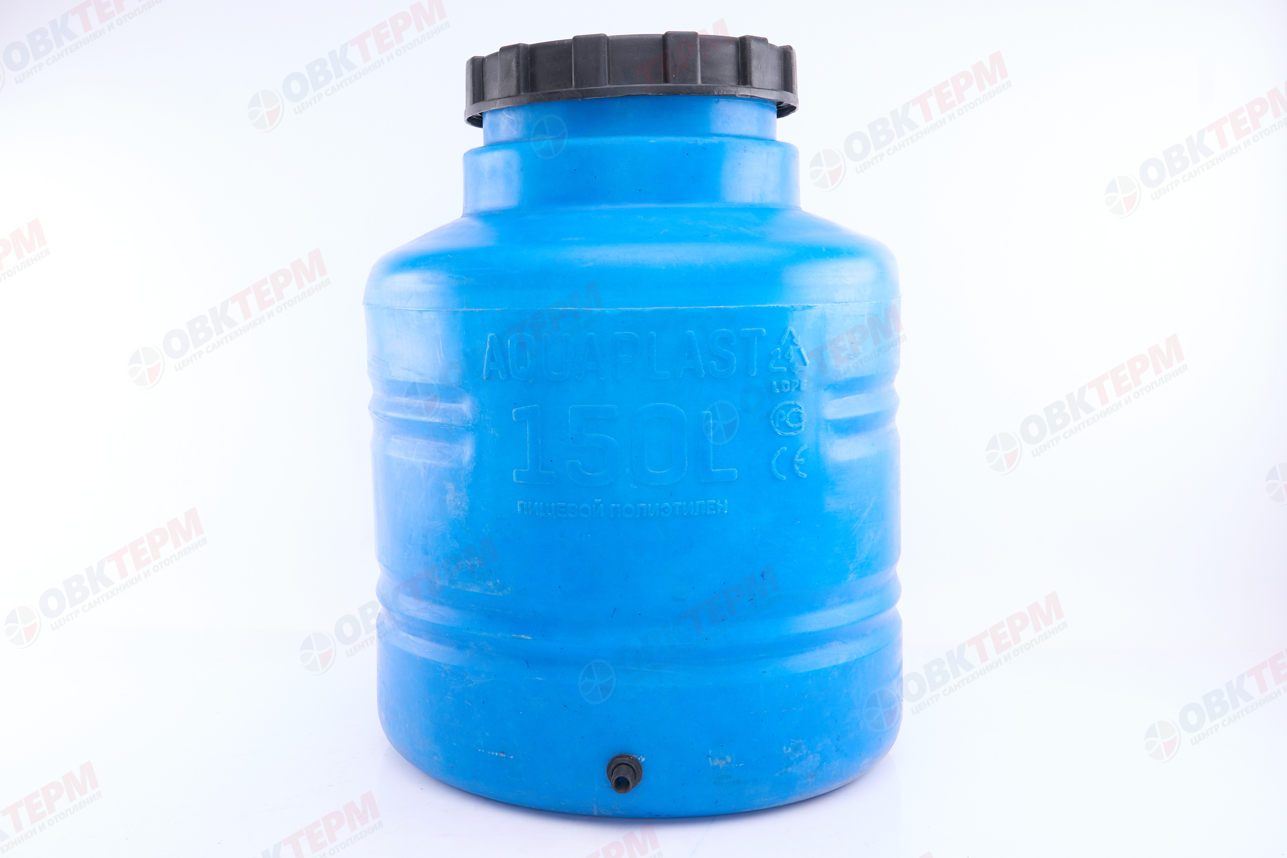 Емкость  АКВАПЛАСТ       150л   вертикальная  Синяя  (в75*д65) - Изображение №3