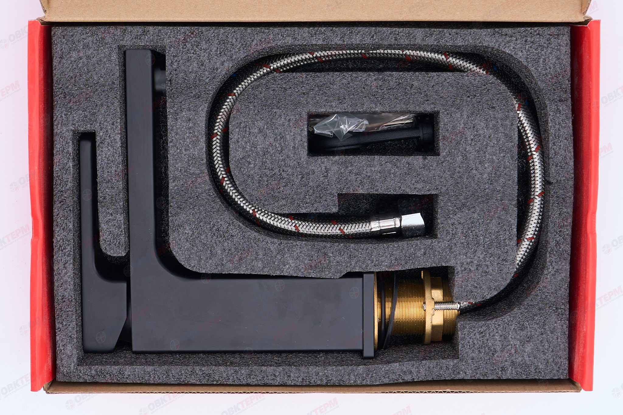 Смеситель д/умывальника KOER KB-10009-05 (Цвет черный) (8шт/ящ) - миниатюра №6