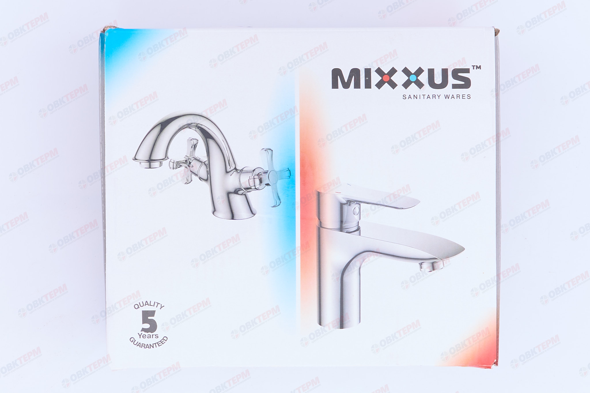 Смеситель д/ванны буксовый MIXXUS OMEGA 142 WHITE (10 шт/ящ) - миниатюра №6