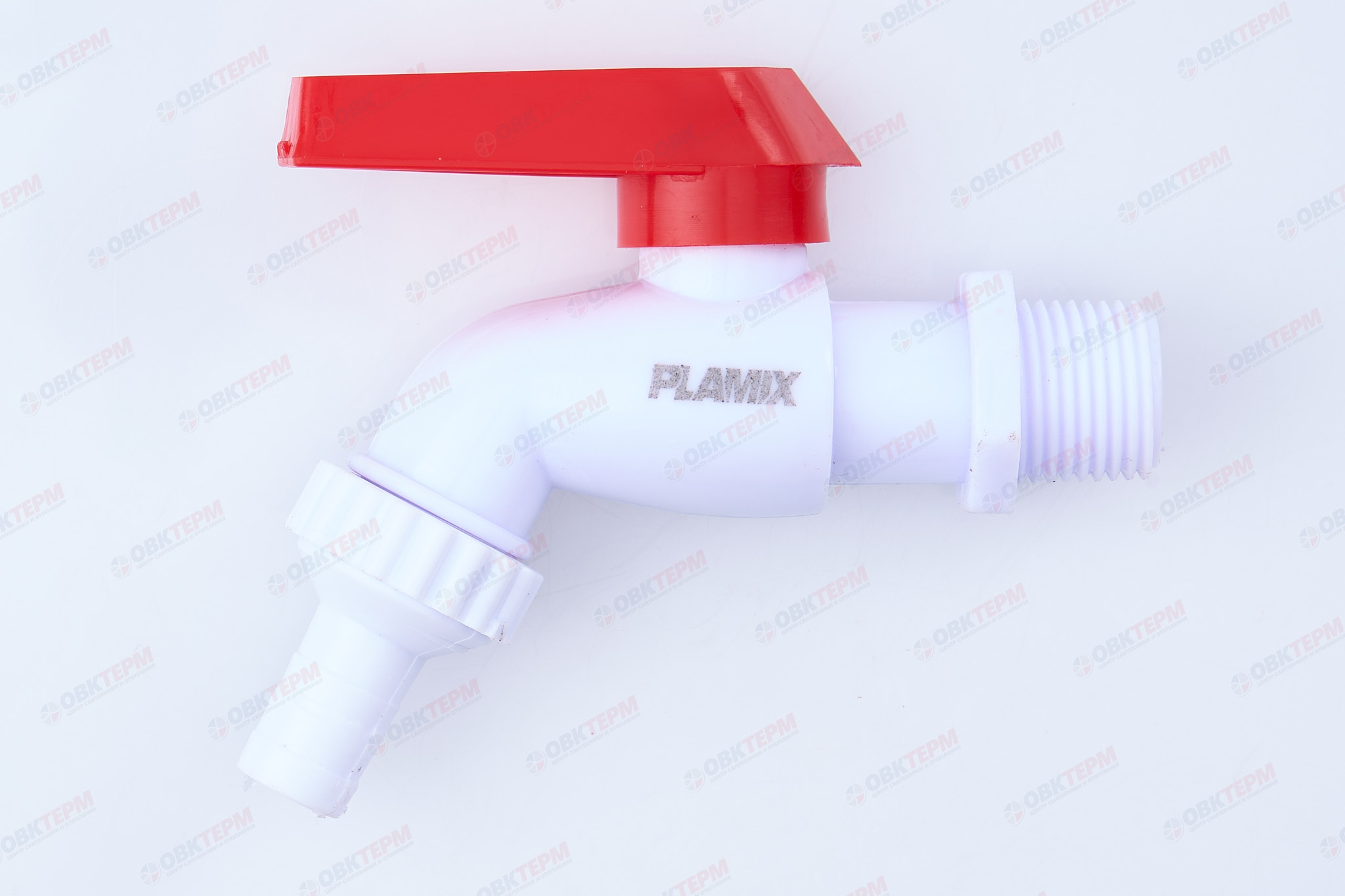 Кран шаровый пластиковый  ПИВНОЙ     1/2"   (белый)  PLAMIX PVI-BOX-1/2 (240шт) - Изображение №3