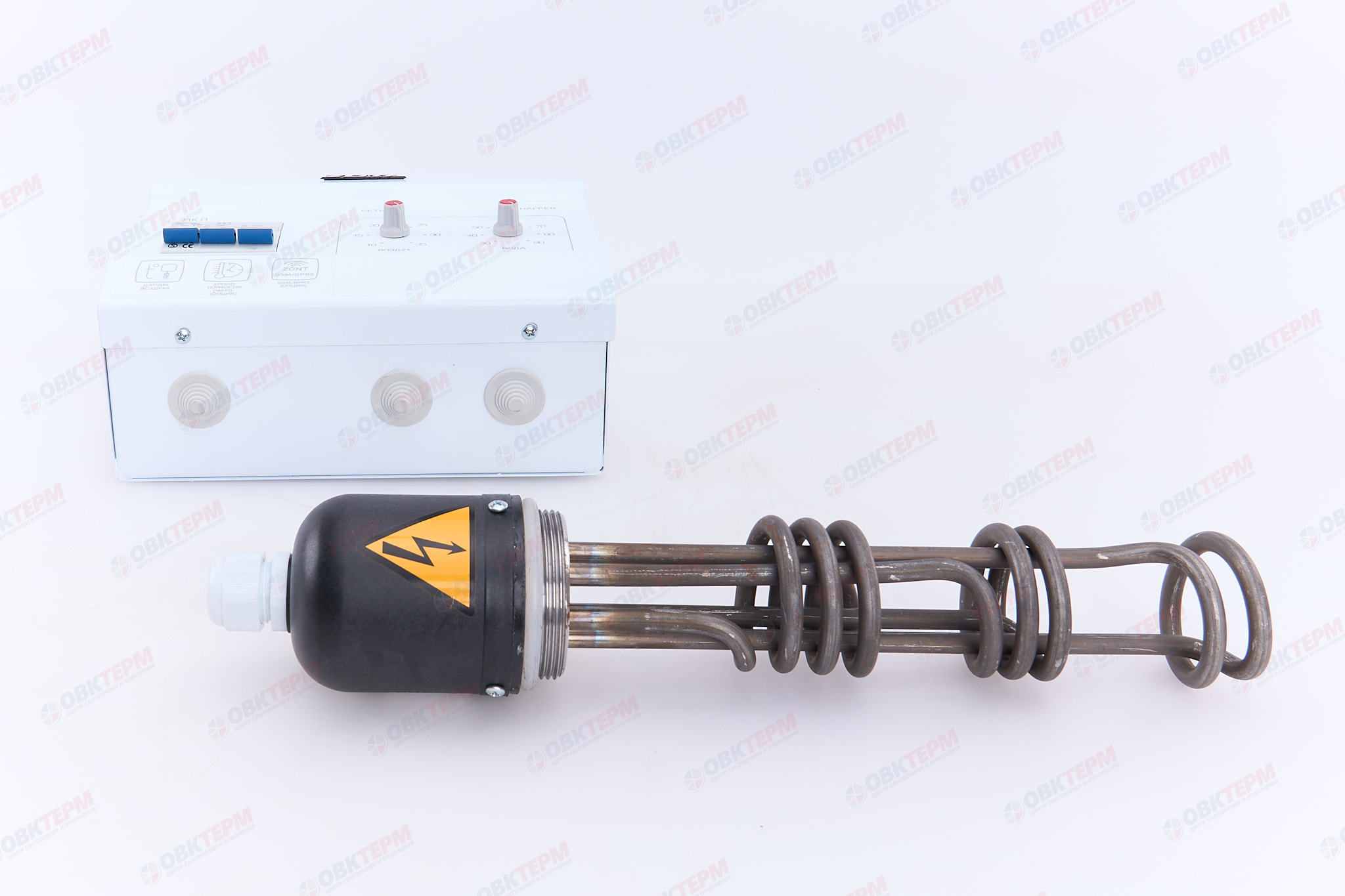 Комплект подключения ТЭНБ- 4.5 кВт (резьба 2") к котлам тв.топливным  (без кабеля)  ZOTA - Изображение №4