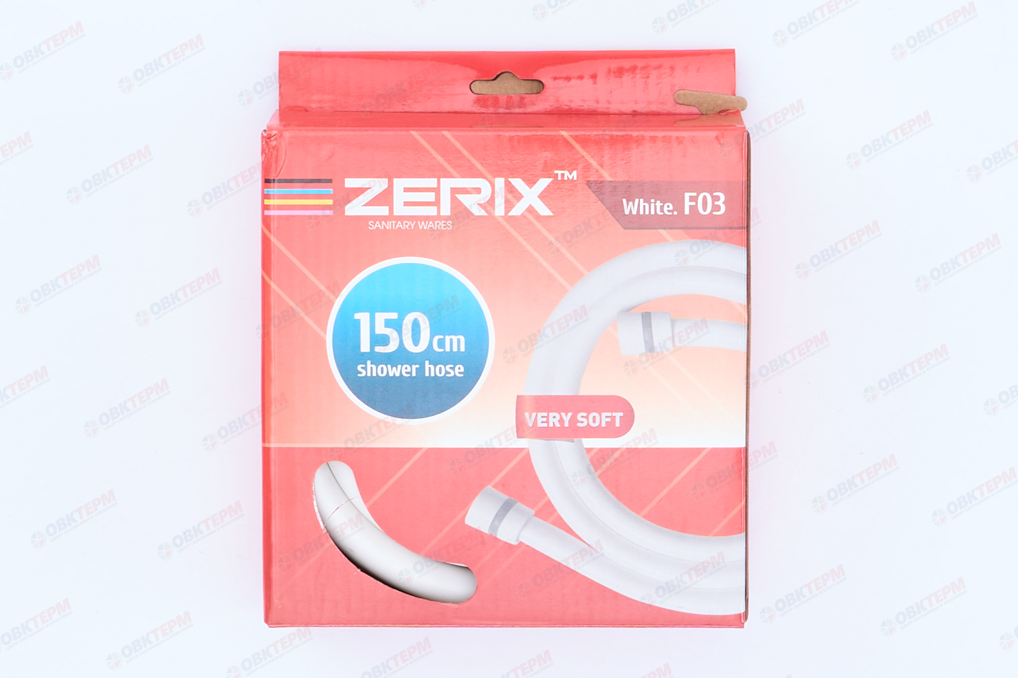 Шланг д/душа ZERIX WHITE.F03 150см силиконовый (48 шт/ящ) - миниатюра №4