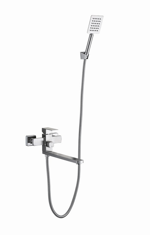 Смеситель д/ванны нерж/сталь MIXXUS KUB 007 (EURO)  Ø40  (8 шт/ящ) - Изображение №1