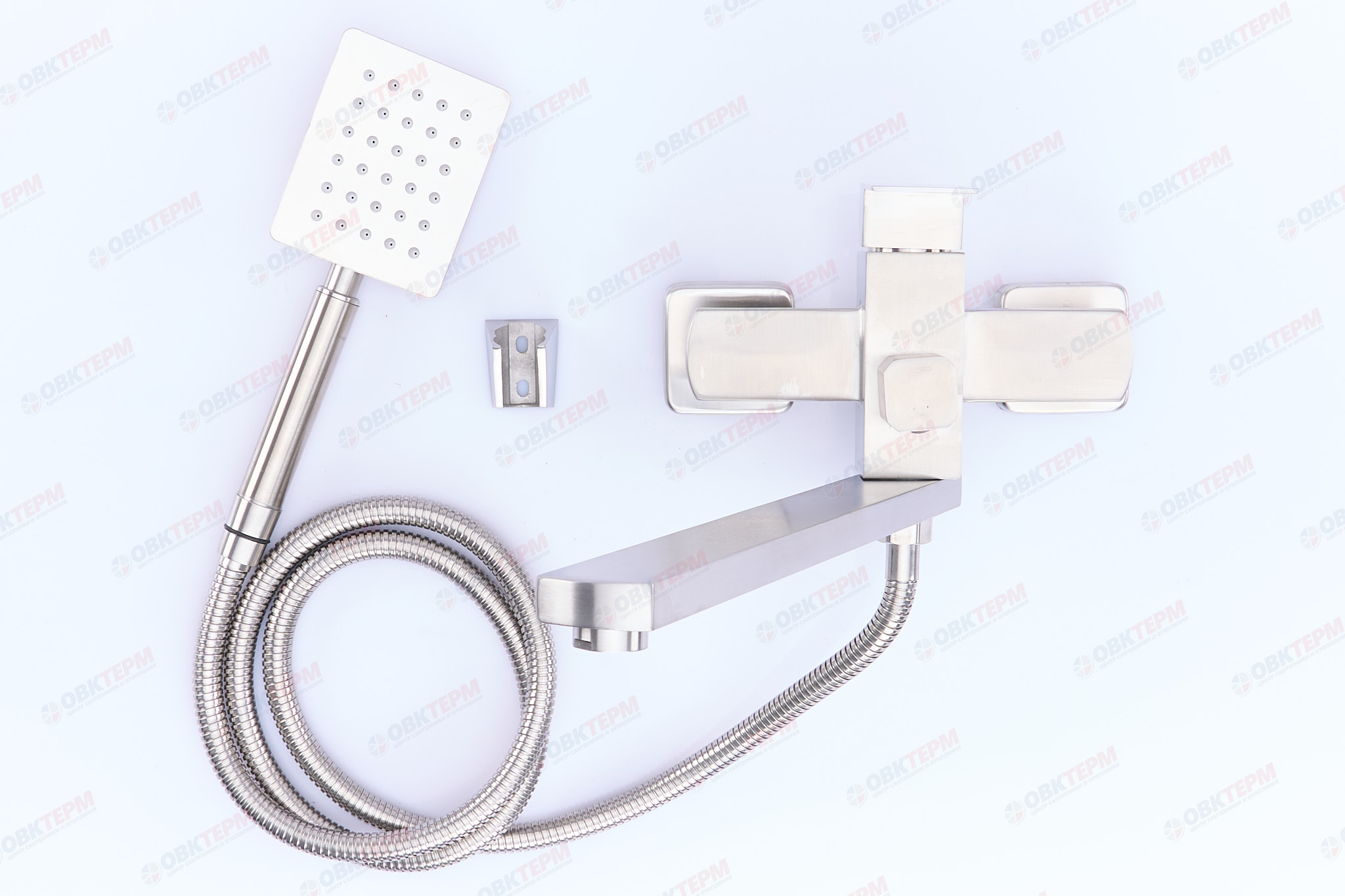 Смеситель д/ванны нерж/сталь MIXXUS KUB 007 (EURO)  Ø40  (8 шт/ящ) - Изображение №2