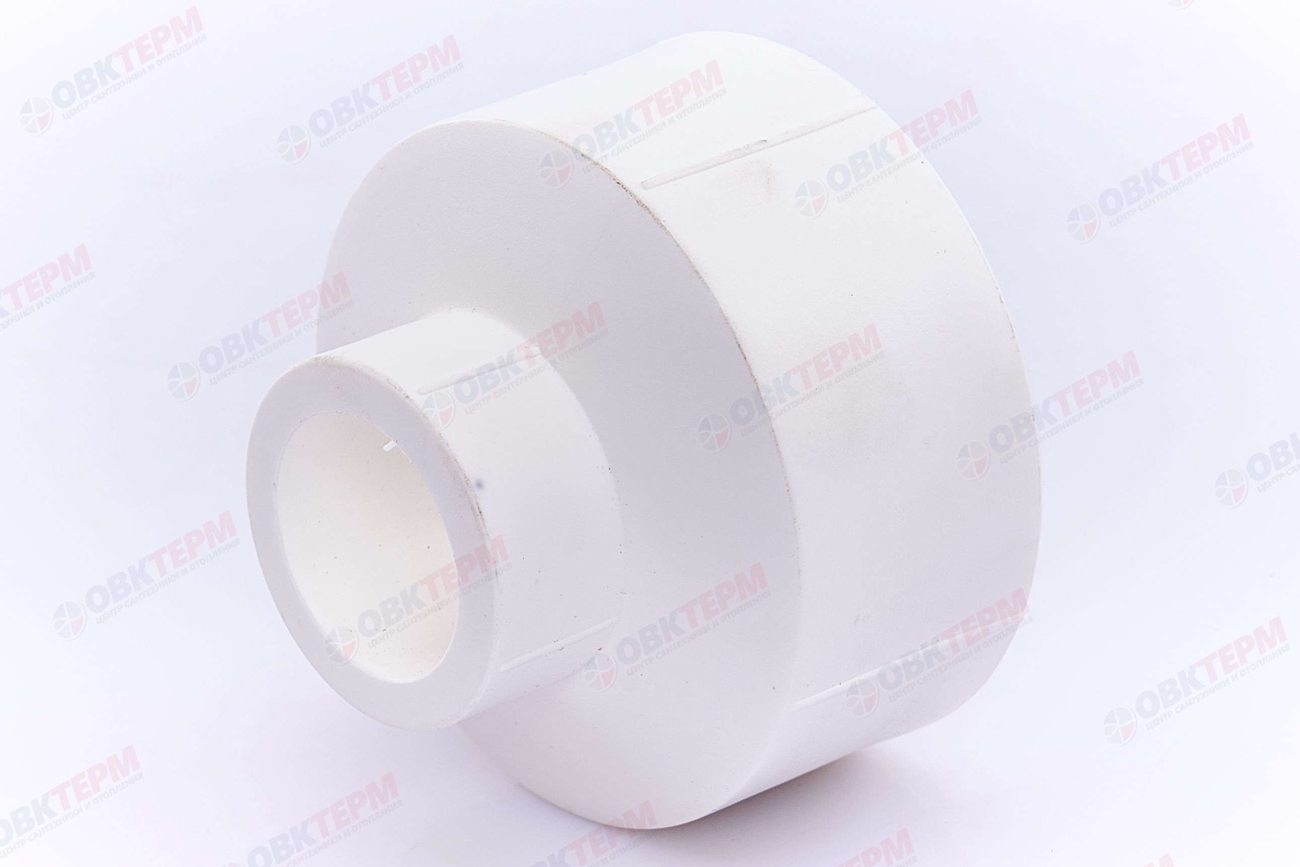 Муфта переход.  ВВ  50*25   БЕЛАЯ PP-R   (RTP)    (200/20) - Изображение №2