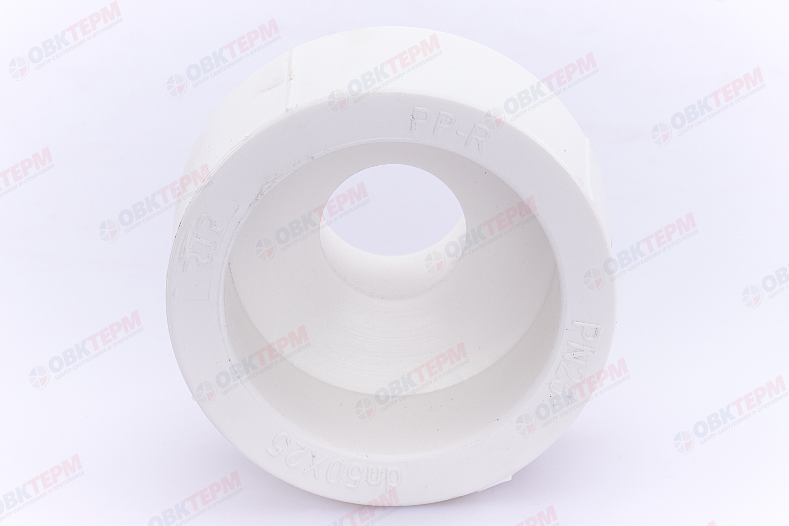 Муфта переход.  ВВ  50*25   БЕЛАЯ PP-R   (RTP)    (200/20) - Изображение №5