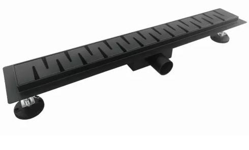 Трап-лоток 70 см черный цвет (сухой +гидрозатвор)TIM BAD467002BK (1шт/4шт упак) - изображение №1