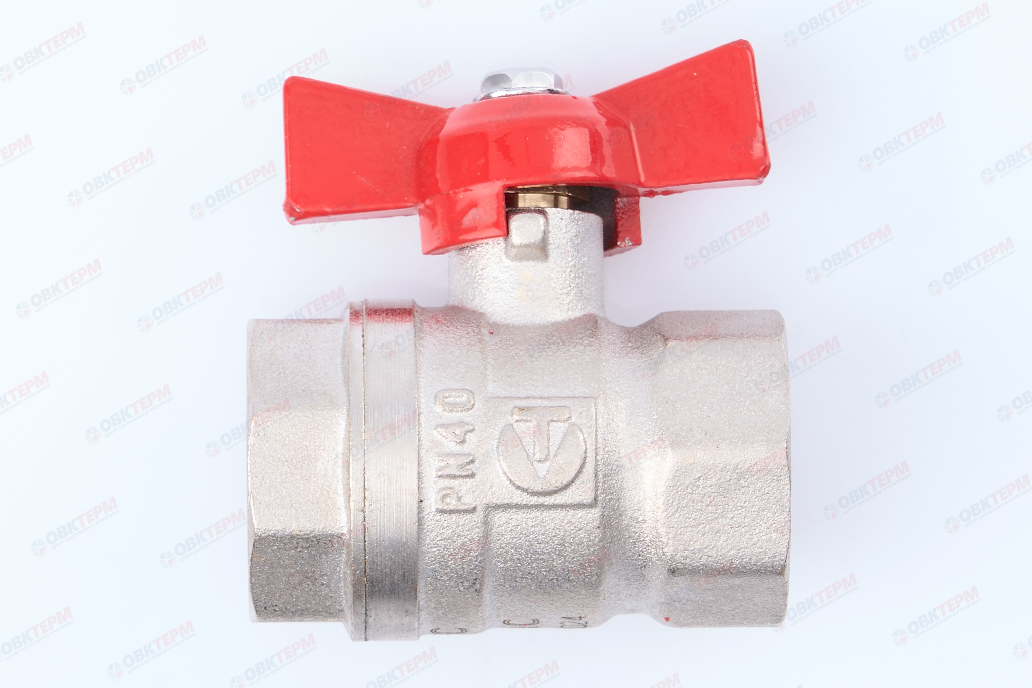Кран шаровый        Valtec      3/4" ВВ     бабочка ГОСТ (14/126) - Изображение №1