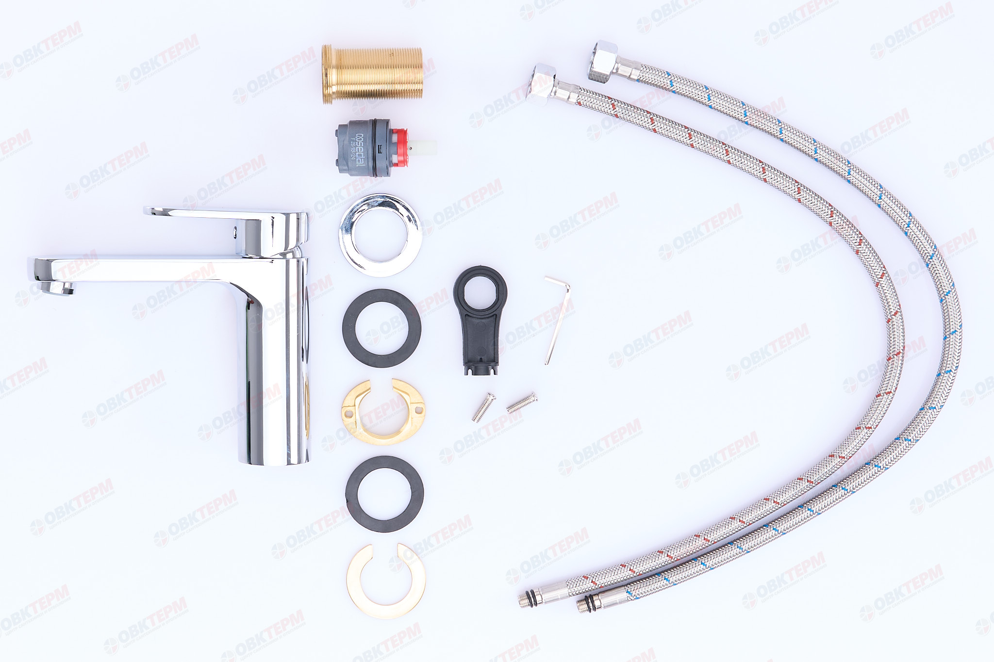 Смеситель д/умывальника KOER KB-10030-01 (Цвет хром) (8шт/ящ) - Изображение №3