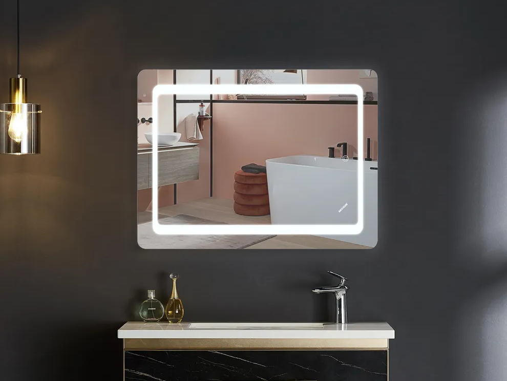 MIXXUS TWEE MR09-80x60-REVERSE Зеркало с LED Touch, Anti-fog, димером, регулятором яркости - Изображение №1