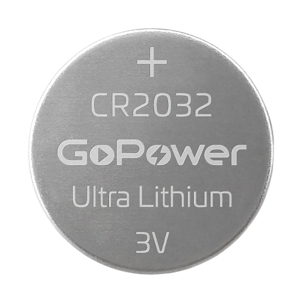 Батарейка GoPower ULTRA CR2032 BL2 Lithium 3V 2шт/уп - Изображение №2