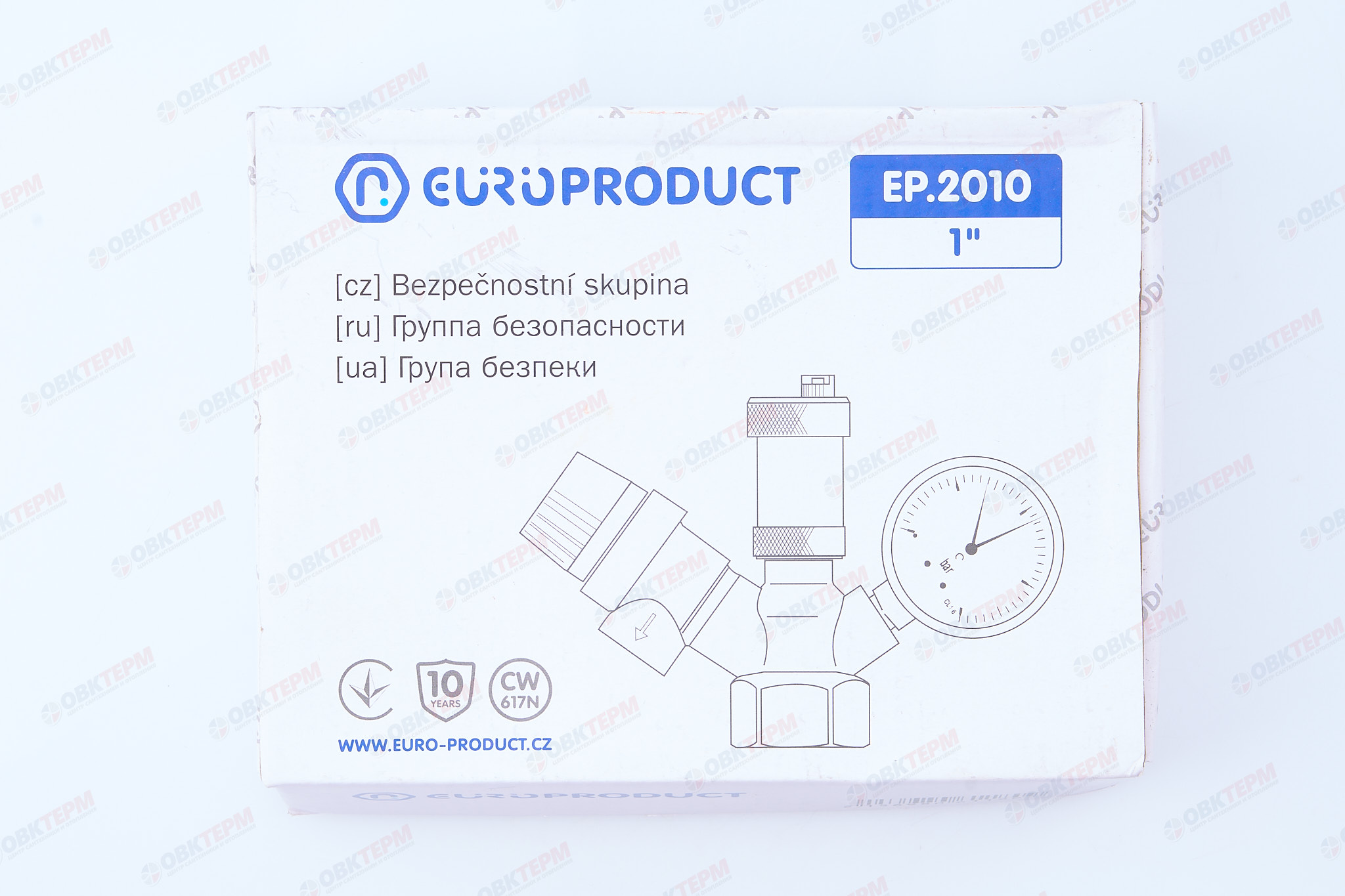 Группа безопасности котла    EUROPRODUCT (EP.2010)    1"-3 bar  (50 шт/ящ) - миниатюра №7