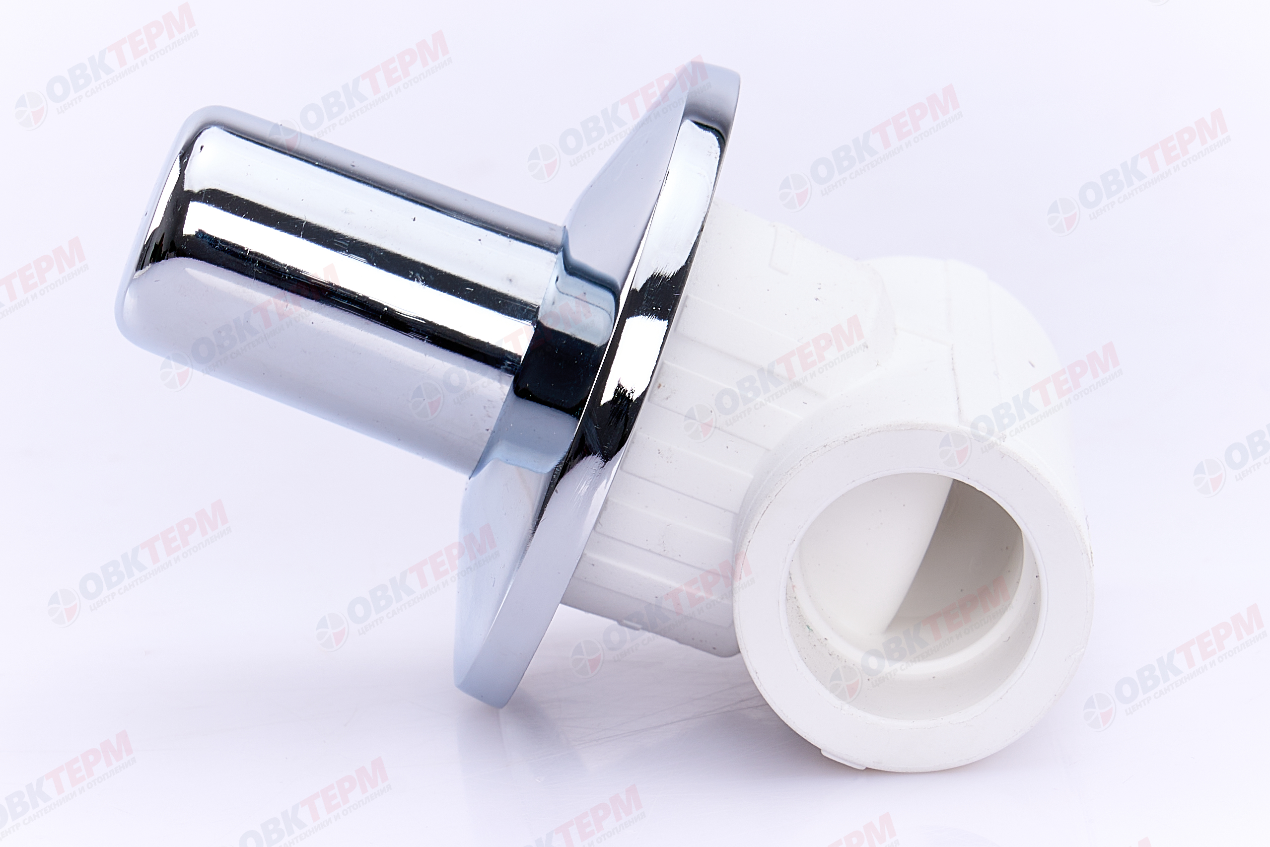 Вентиль  хром  25        БЕЛЫЙ PP-R   (RTP)    (25/1) - Изображение №3