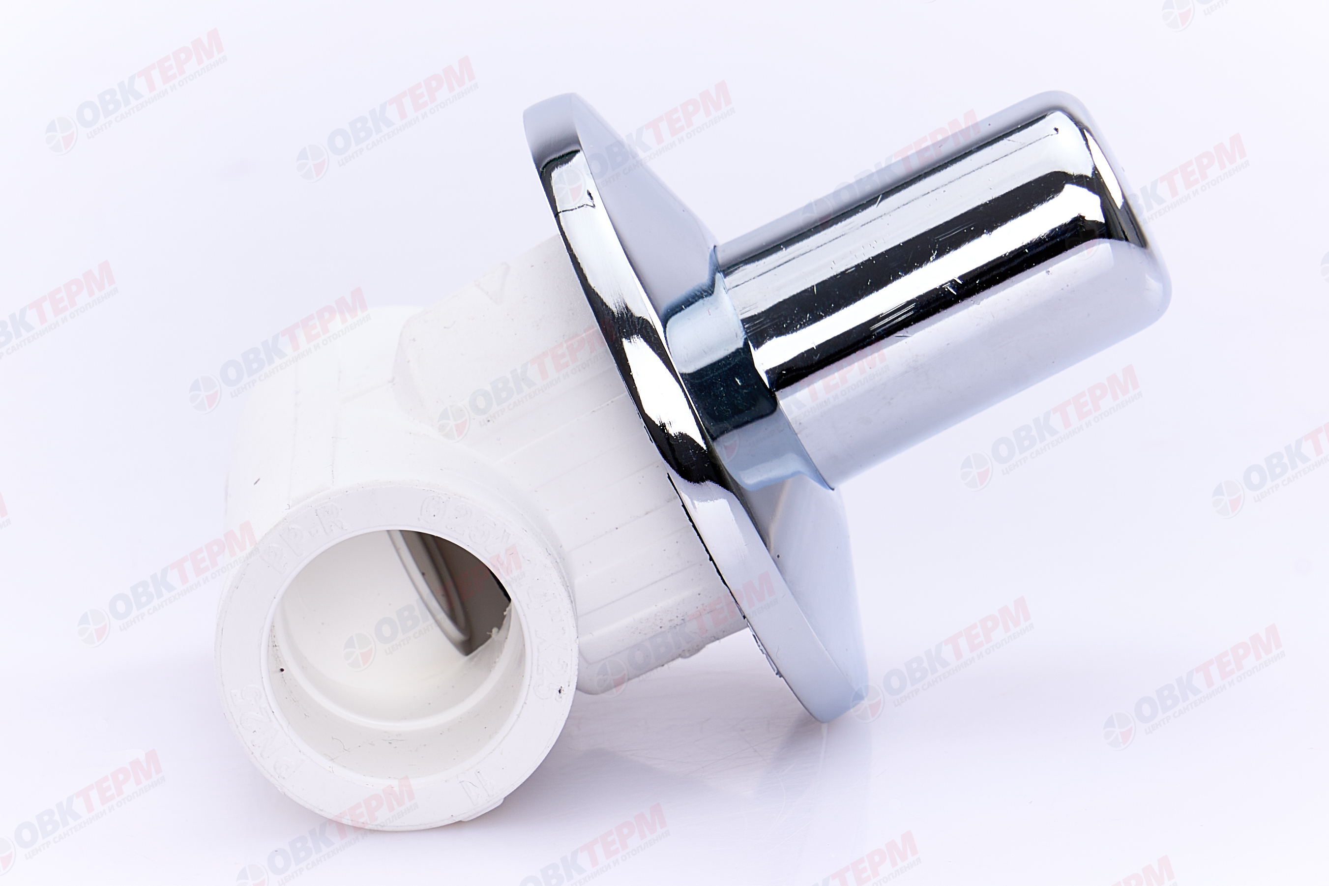 Вентиль  хром  25        БЕЛЫЙ PP-R   (RTP)    (25/1) - Изображение №4