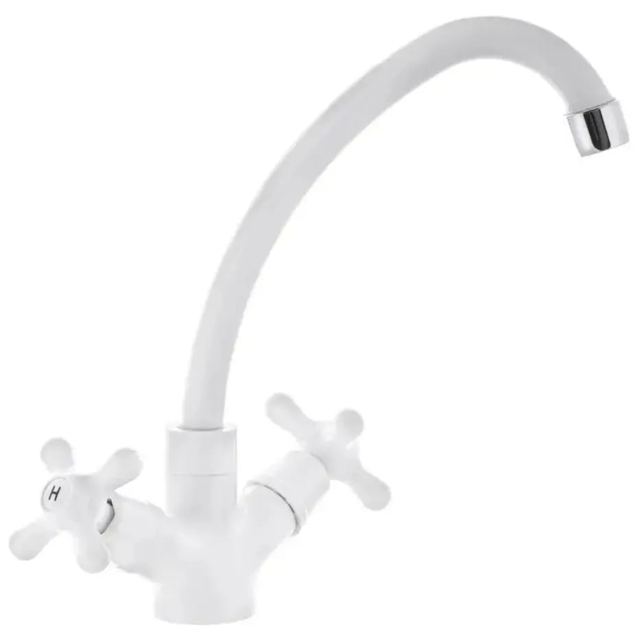 Смеситель д/кухни PLAMIX AMAX-271 White, (без подводки) (20шт/ящ) - Изображение №1