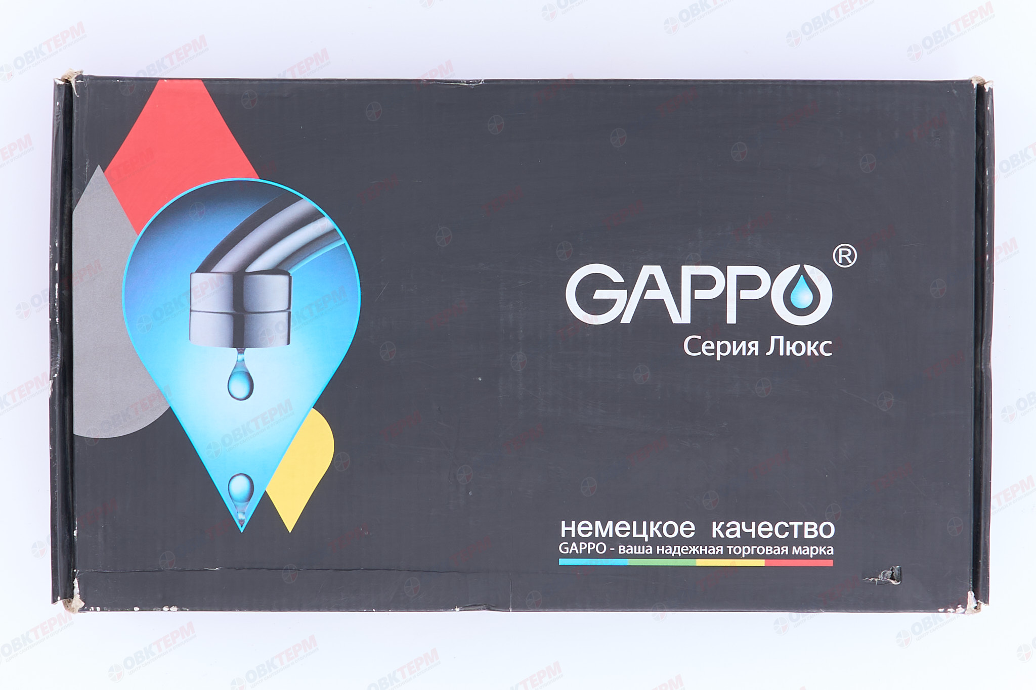 Смеситель д/ванны хром  G2204 *  (ф35, длинный гусак 35 см, евро перекл.)    GAPPO - миниатюра №6