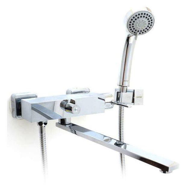 Смеситель д/ванны хром  G2204 *  (ф35, длинный гусак 35 см, евро перекл.)    GAPPO - изображение №1