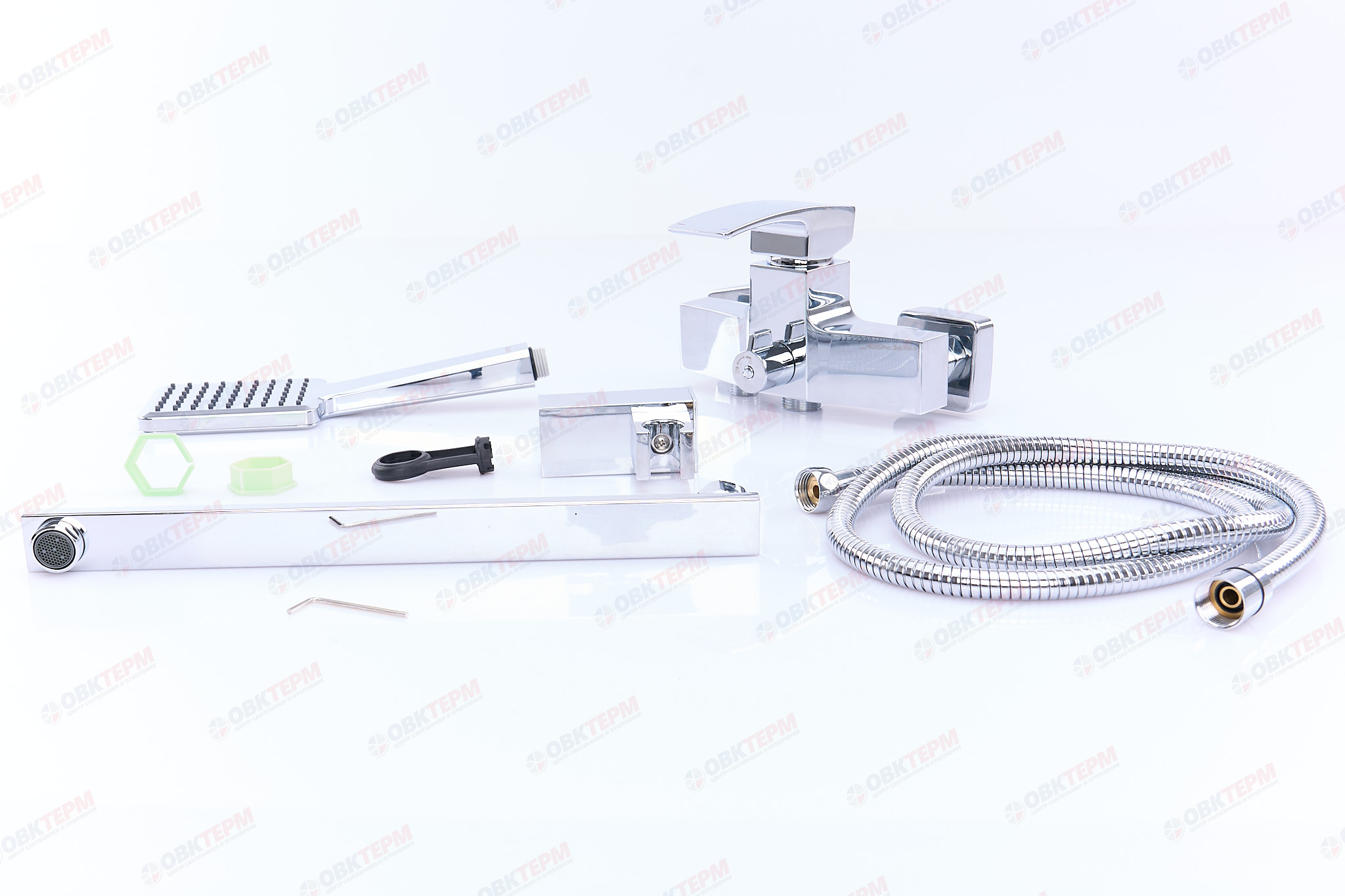 Смеситель д/ванны GAPPO G2207 латунь /хром /Ø35мм /лейка 1 реж - миниатюра №9