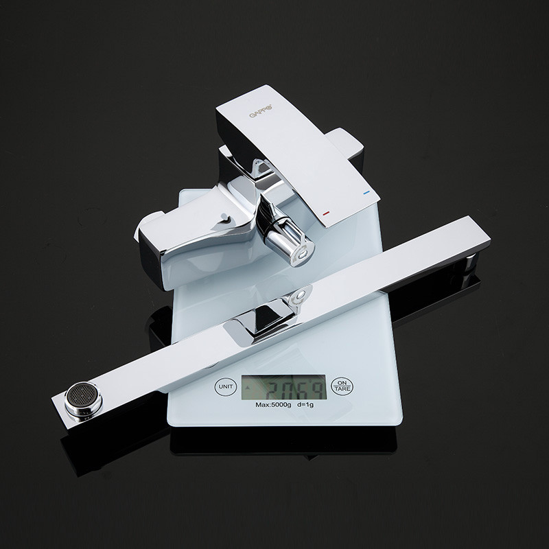 Смеситель д/ванны GAPPO G2207 латунь /хром /Ø35мм /лейка 1 реж - Изображение №3