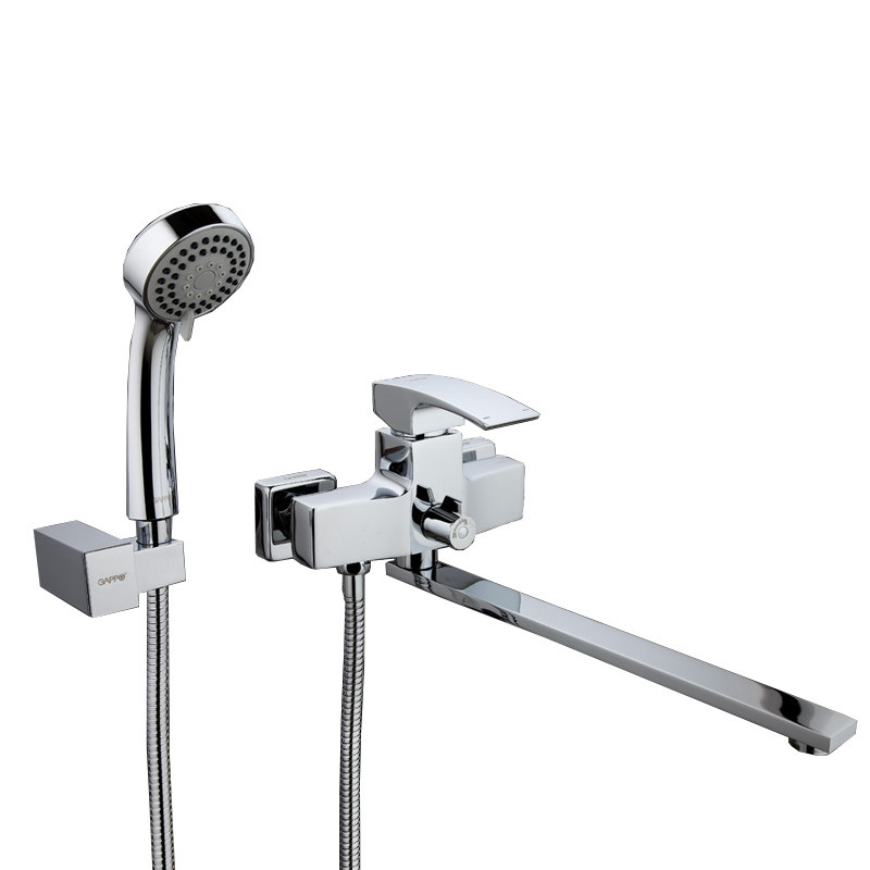 Смеситель д/ванны GAPPO G2207 латунь /хром /Ø35мм /лейка 1 реж - Изображение №1