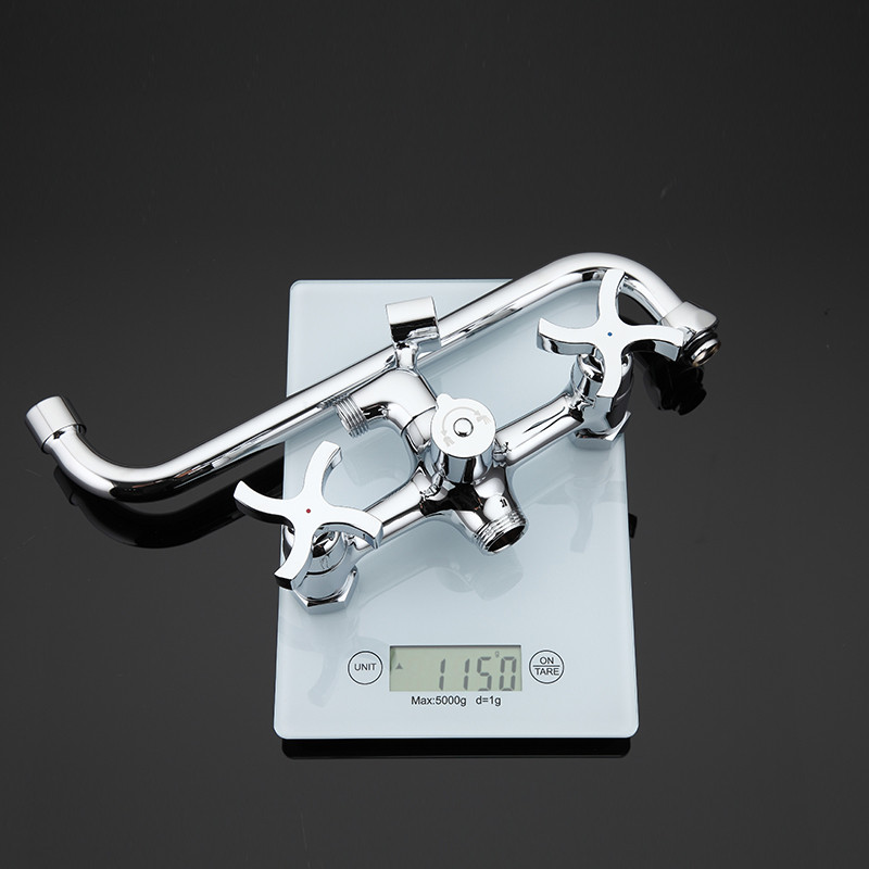 Смеситель д/ванны, хром, керам/буксы, излив 320мм, лейка 1 реж., G2243,  GAPPO - Изображение №2