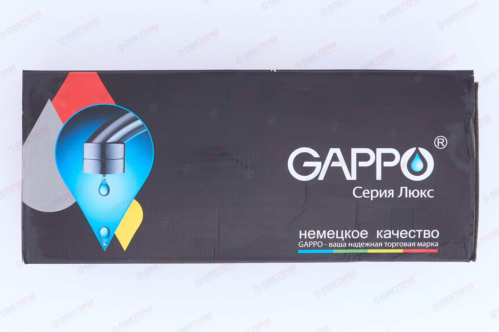 Смеситель д/ванны хром  G2265*   (длинный гусак 35 см, евро перекл. 90, п/об)  GAPPO - миниатюра №6