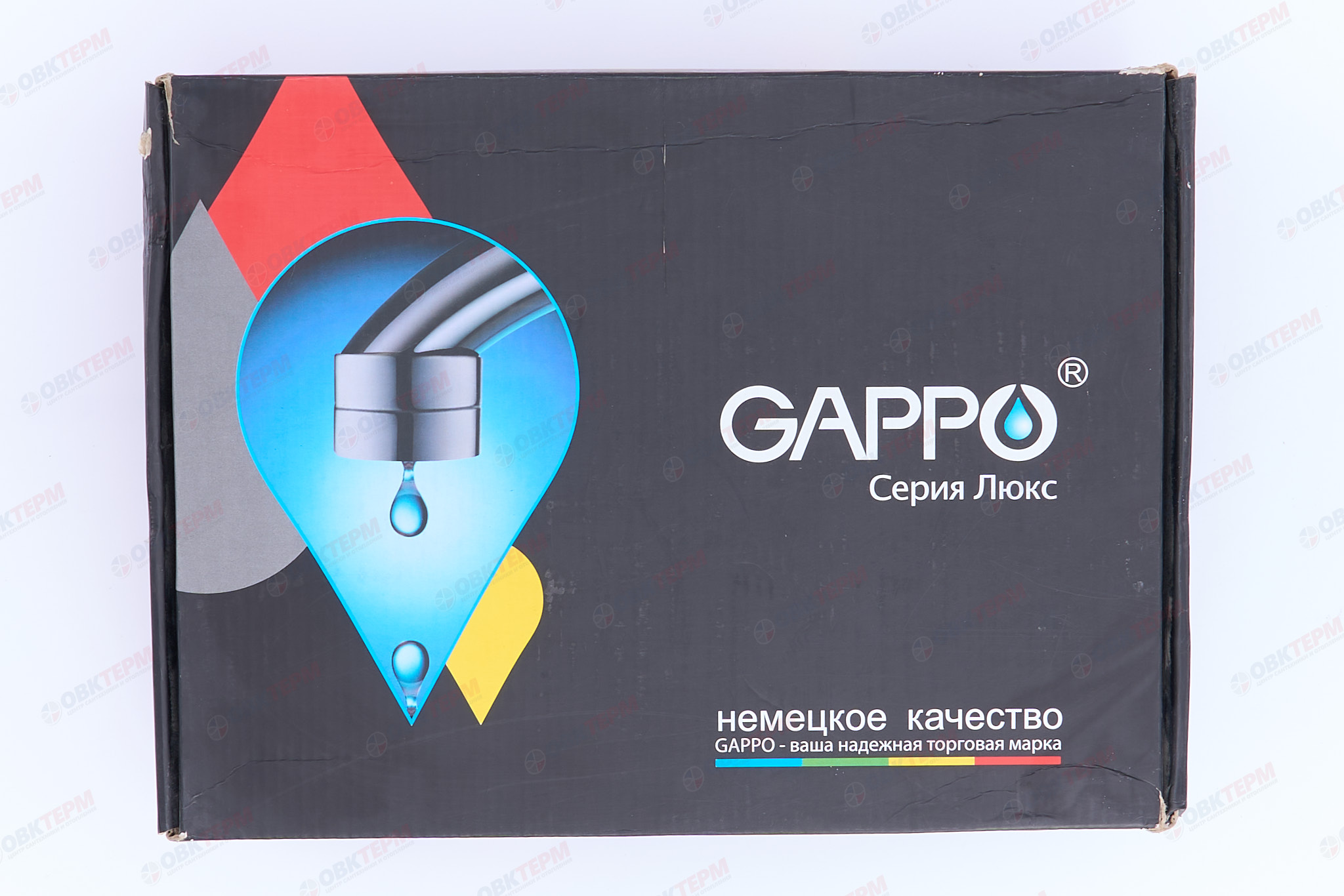 Смеситель д/ванны хром  G3004 * (ф35, короткий гусак, перекл. на гусаке)  GAPPO - миниатюра №6