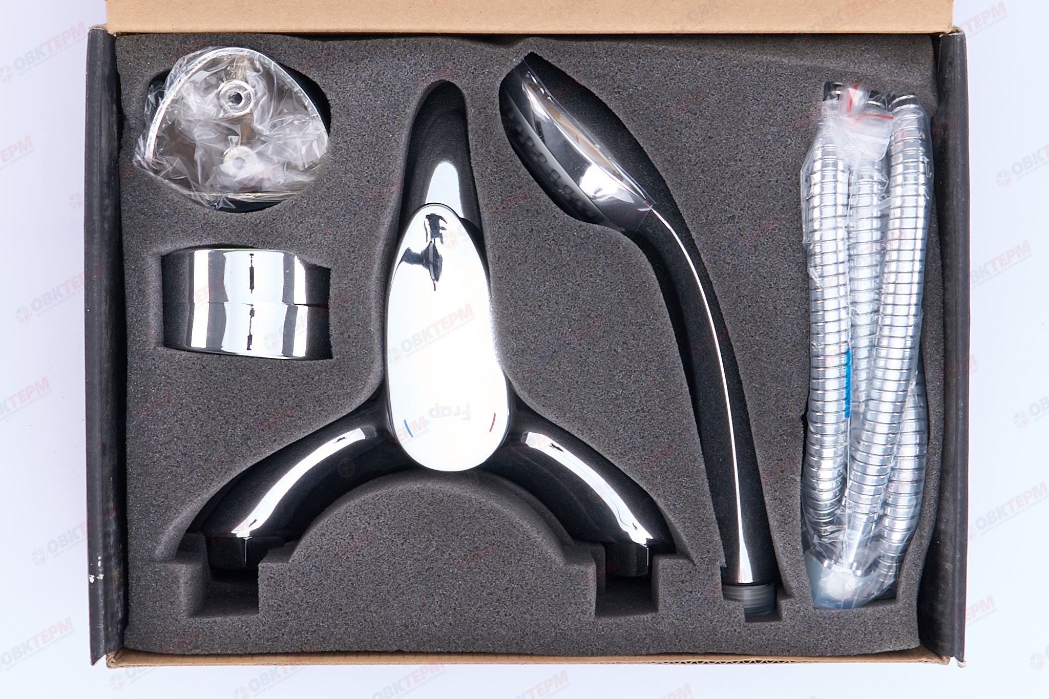 Смеситель д/ванны хром  G3005*  (ф35, короткий гусак, перекл. на гусаке)  GAPPO - миниатюра №5