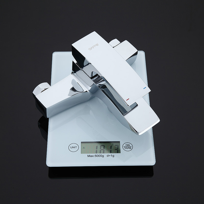 Смеситель д/ванны GAPPO G3007 латунь /хром /Ø35мм, лейка 1 реж., - Изображение №3