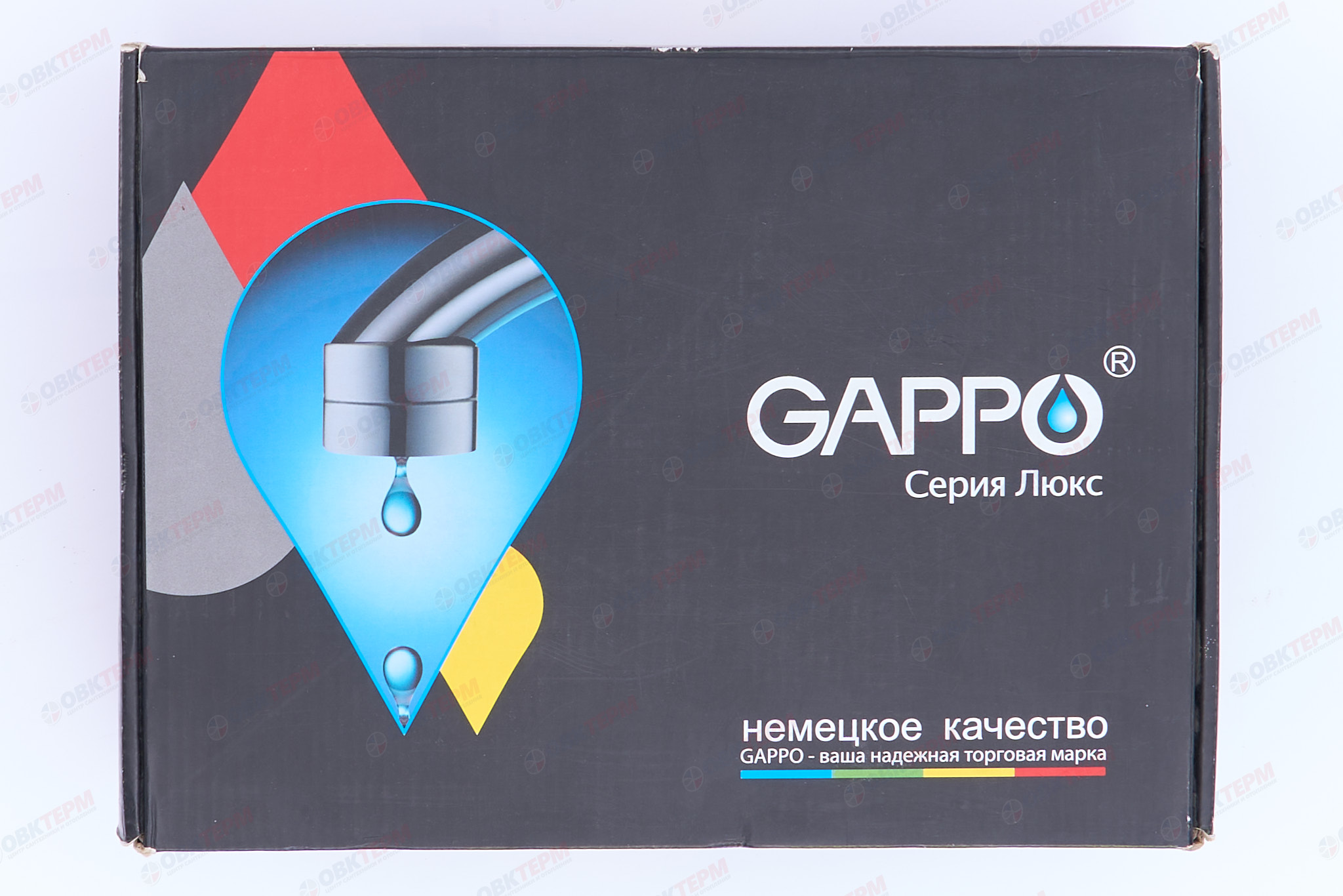 Смеситель д/ванны хром  G3008 *  (ф35, короткий гусак, перекл. на гусаке)  GAPPO - миниатюра №6