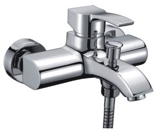 Смеситель д/ванны хром  G3008 *  (ф35, короткий гусак, перекл. на гусаке)  GAPPO - изображение №1