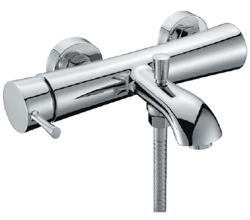 Смеситель д/ванны хром  G3009*   (ф35, длинный гусак 35 см, евро перекл.) GAPPO/FRAP - изображение №1