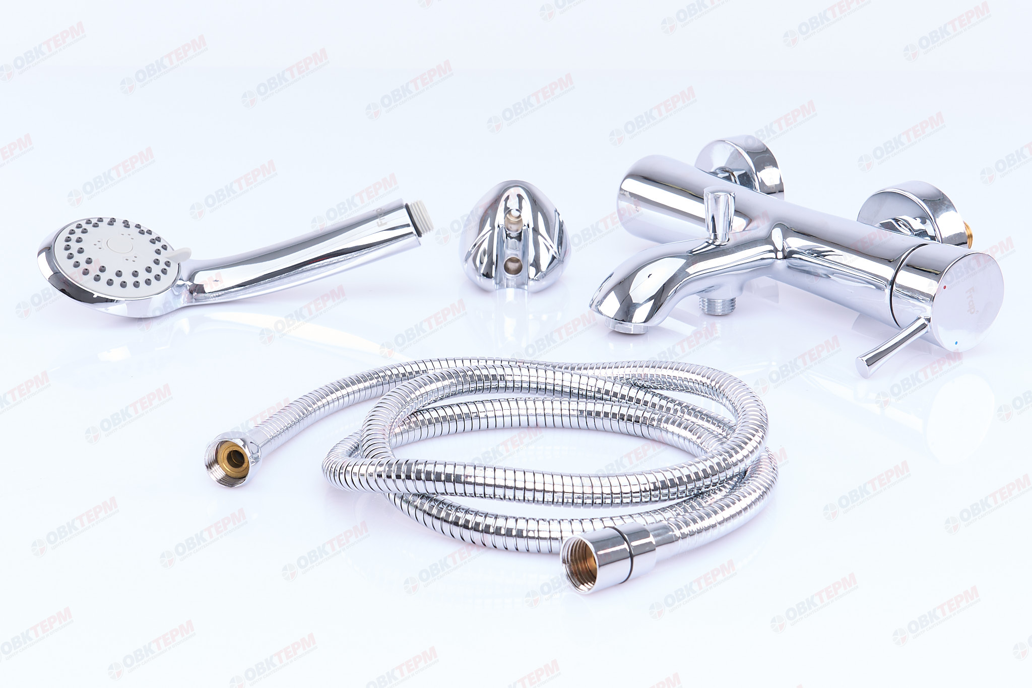 Смеситель д/ванны хром  G3009*   (ф35, длинный гусак 35 см, евро перекл.) GAPPO/FRAP - миниатюра №4