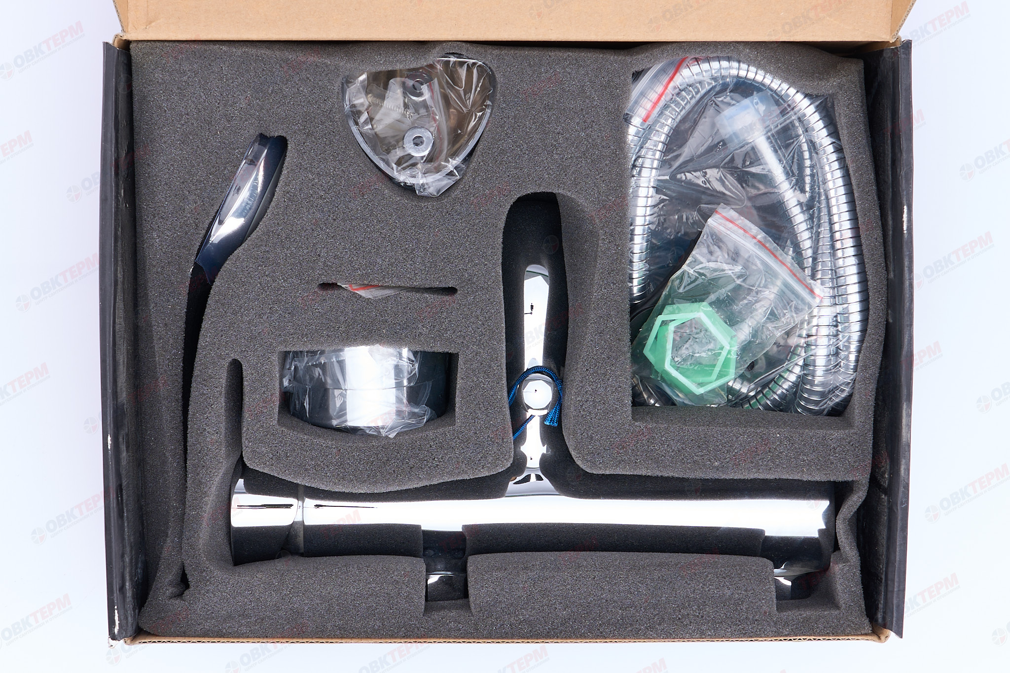 Смеситель д/ванны хром  G3009*   (ф35, длинный гусак 35 см, евро перекл.) GAPPO/FRAP - миниатюра №6