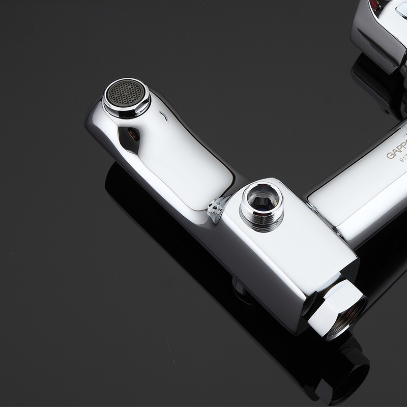 Смеситель д/ванны хром  G3011*   (ф35, короткий гусак, евро перекл)    GAPPO - миниатюра №5