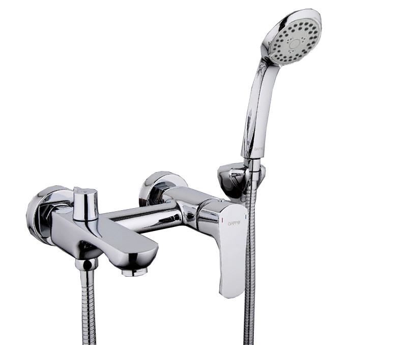 Смеситель д/ванны хром  G3011*   (ф35, короткий гусак, евро перекл)    GAPPO - изображение №1